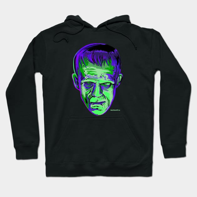 Psychedelic Frankenstein Hoodie by Magic Whiskey ART